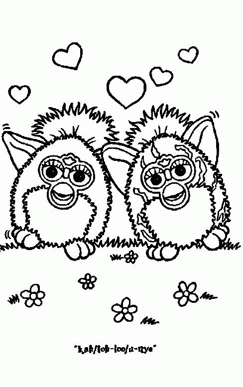 Furby kolorowanki